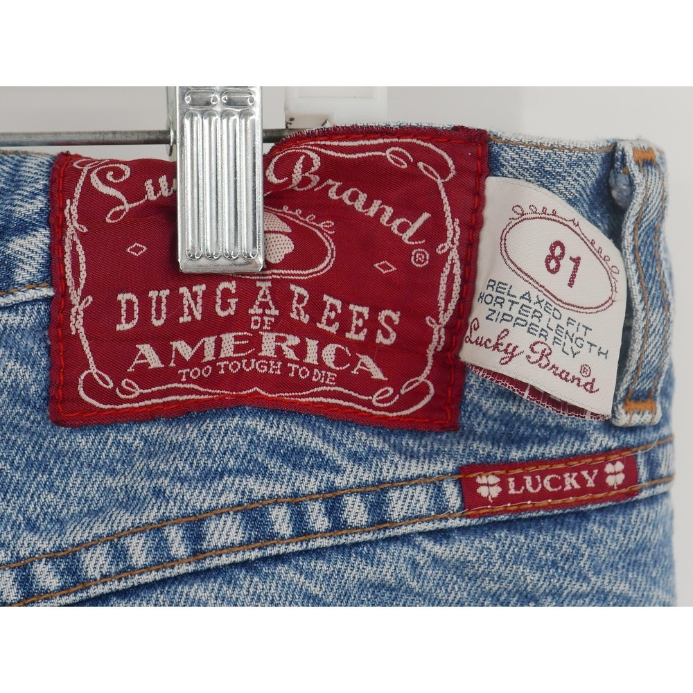 Vintage 90s Lucky Brand Dungarees Red Tab 81 Relaxed FitJeans Men's 38x32 USA